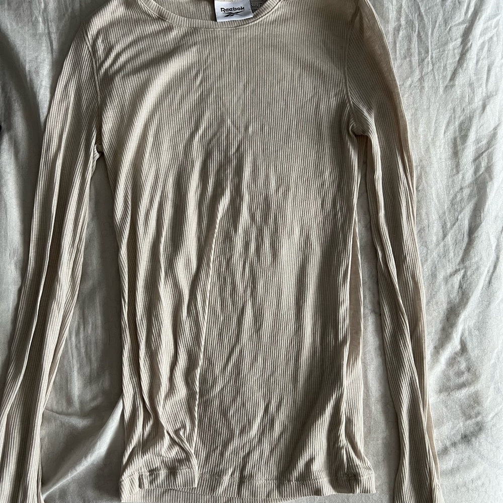 Beige long sleeve reebok